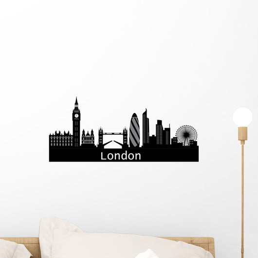 London Skyline Wall Decal