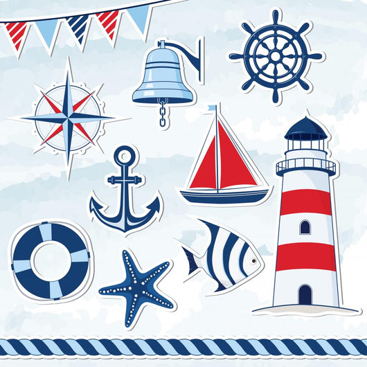 Nautical Design Elements Wall Decal