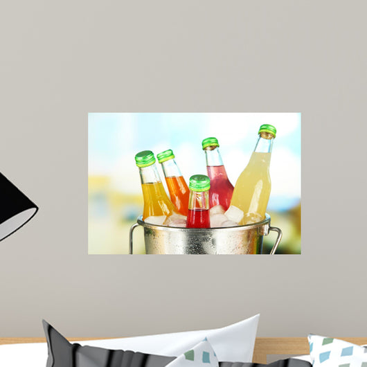 Bottles with Tasty Drinks Wall Decal