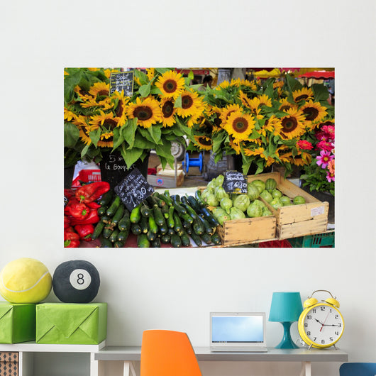 Sunflowers and Vegetables for Wall Decal