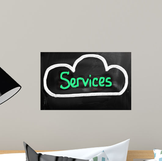 Cloud Computing - Services Concept Wall Decal