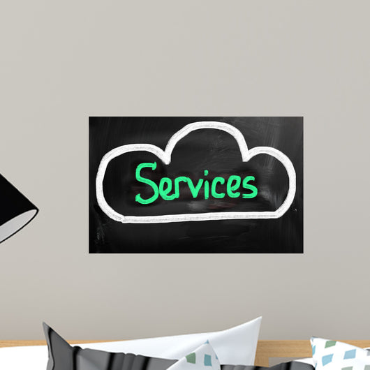 Cloud Computing - Services Concept Wall Decal