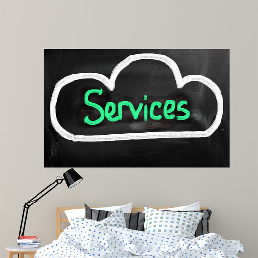 Cloud Computing - Services Concept Wall Decal
