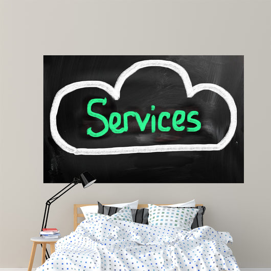 Cloud Computing - Services Concept Wall Decal
