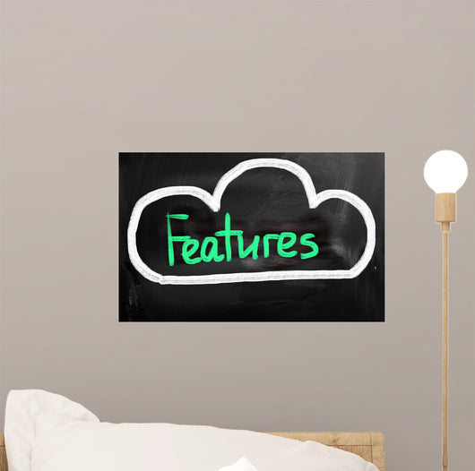Cloud Computing - Features Concept Wall Decal