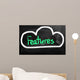 Cloud Computing - Features Concept Wall Decal