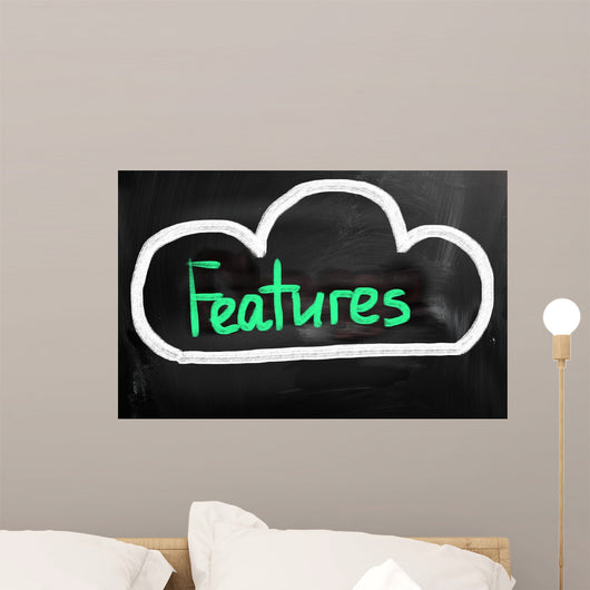 Cloud Computing - Features Concept Wall Decal