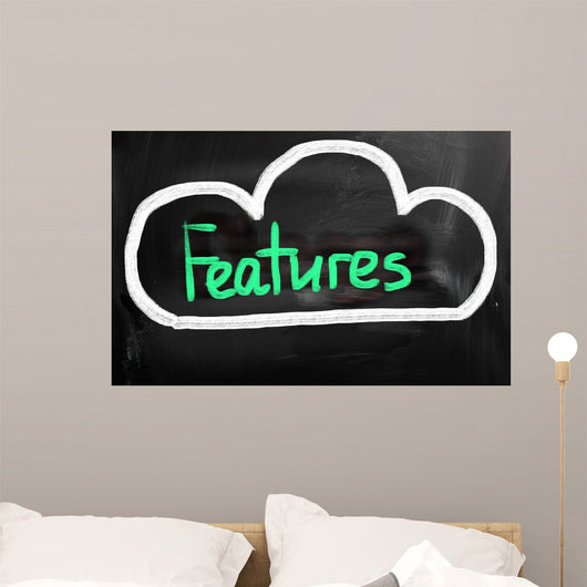 Cloud Computing - Features Concept Wall Decal