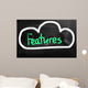 Cloud Computing - Features Concept Wall Decal