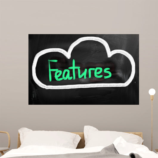 Cloud Computing - Features Concept Wall Decal