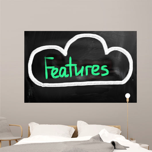Cloud Computing - Features Concept Wall Decal