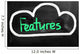 Cloud Computing - Features Concept Wall Decal