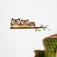 Owls Family Sat Tree Wall Decal