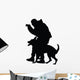 Police Dog on Patrol Silhouette Wall Decal