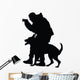 Police Dog on Patrol Silhouette Wall Decal