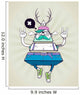 Triangle Hipster Bizarre Character Wall Decal