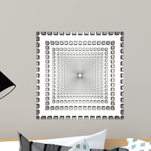 Abstract Gray Wall Decal