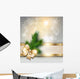 Christmas with Snowflakes and Wall Decal