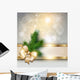 Christmas with Snowflakes and Wall Decal