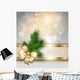 Christmas with Snowflakes and Wall Decal