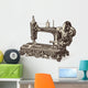 Vintage Sewing Machine Wall Decal