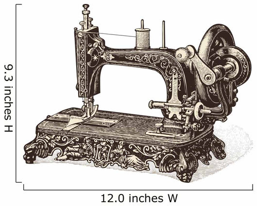 Vintage Sewing Machine Wall Decal