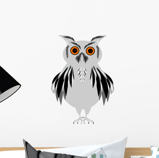 Grey Owl Wall Decal