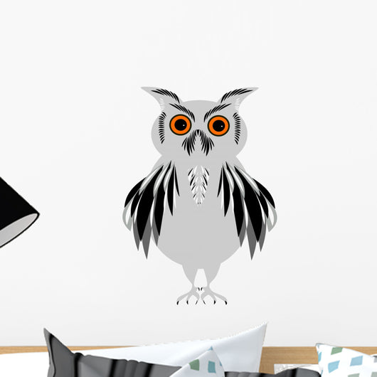 Grey Owl Wall Decal