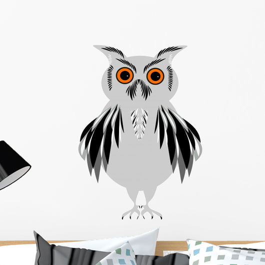 Grey Owl Wall Decal