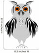 Grey Owl Wall Decal