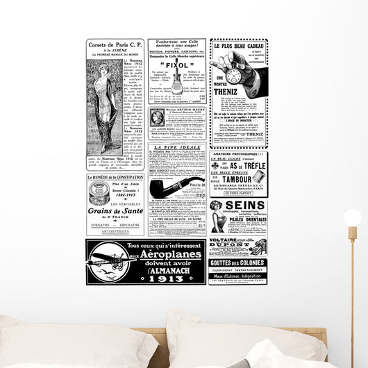 Vintage Advertising circa 1913 Wall Decal