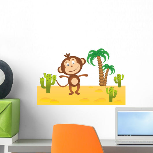 Funny Monkey Africa Wall Decal