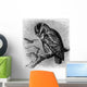 Bird Owl Hibou Eule Wall Decal