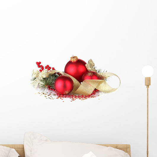 Christmas Ball and Green Wall Decal