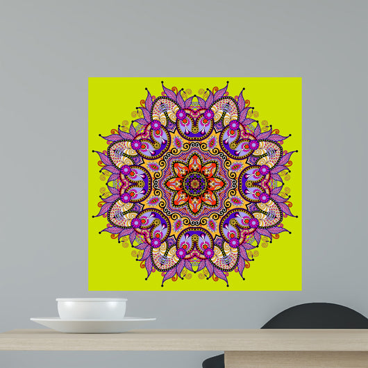 Circle Lace Ornament Wall Decal