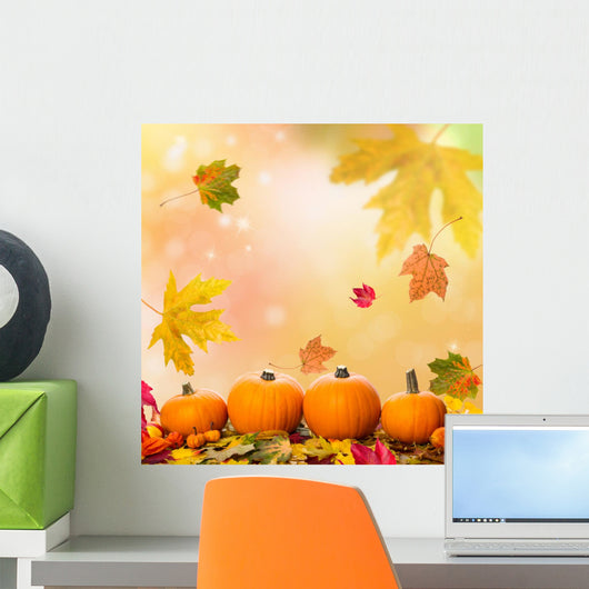 Pumpkins Scenery Wall Decal