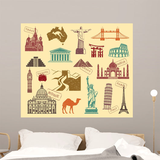 Symbols Travel Wall Decal