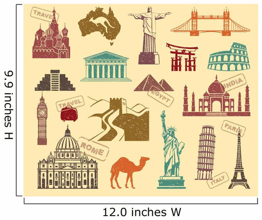 Symbols Travel Wall Decal