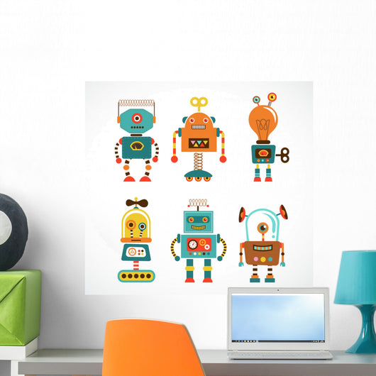 Vintage Robot Wall Stickers Wall Decal