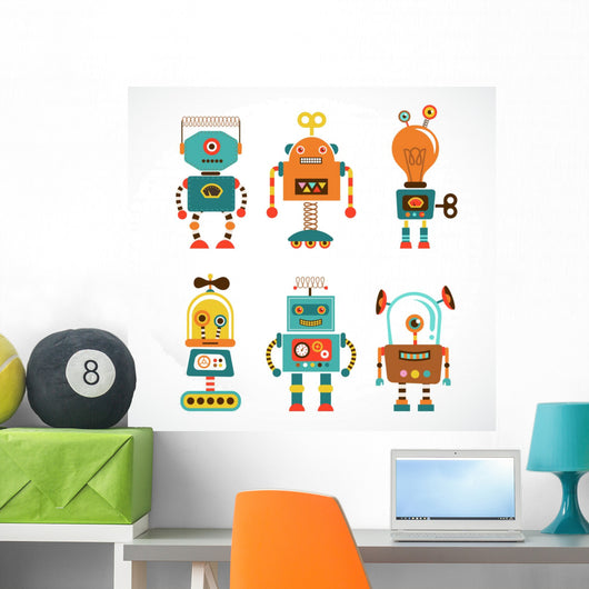 Vintage Robot Wall Stickers Wall Decal