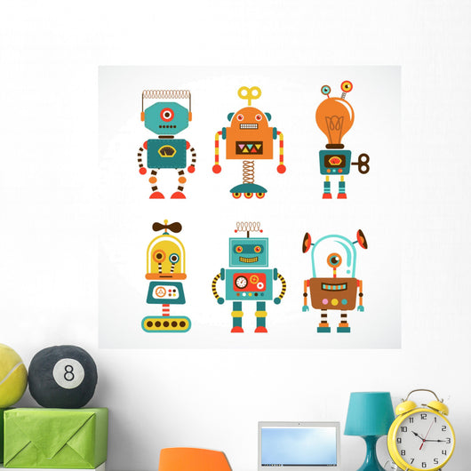Vintage Robot Wall Stickers Wall Decal