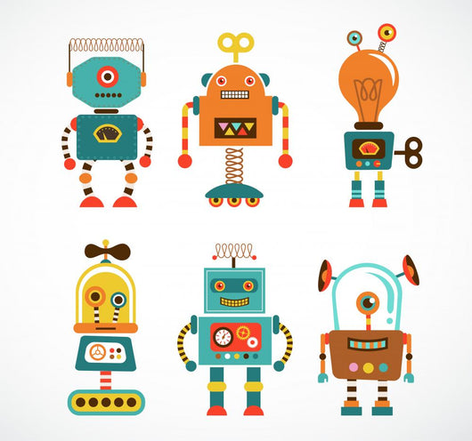 Vintage Robot Wall Stickers Wall Decal
