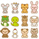 Sweet Zodiac Animals Wall Decal Sticker Set Wall Decal