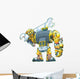 Robot Holding Wrench Vector Wall Decal