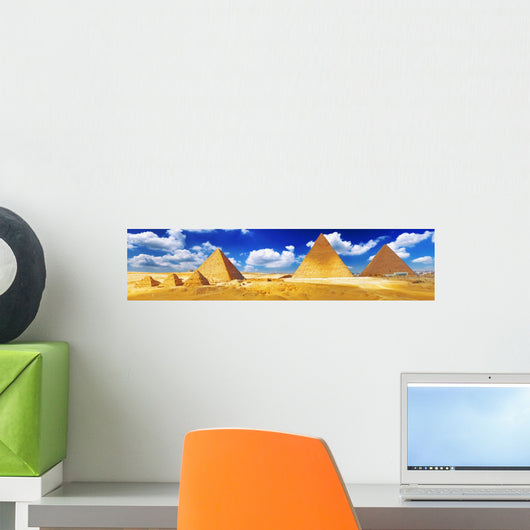 Great Pyramid Giza Wall Decal Panoramic Wall Decal