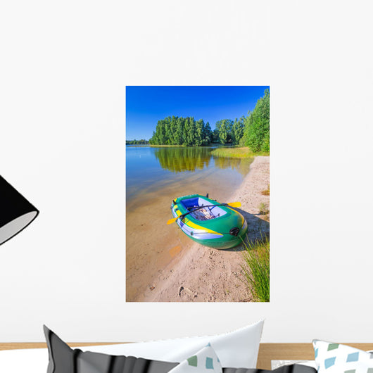 Inflatable Dinghy Summer Lake Wall Decal