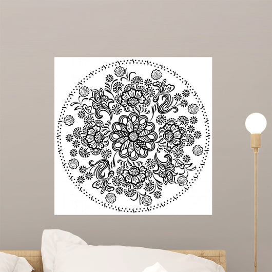 Mandala Pattern with Decorative Wall Decal