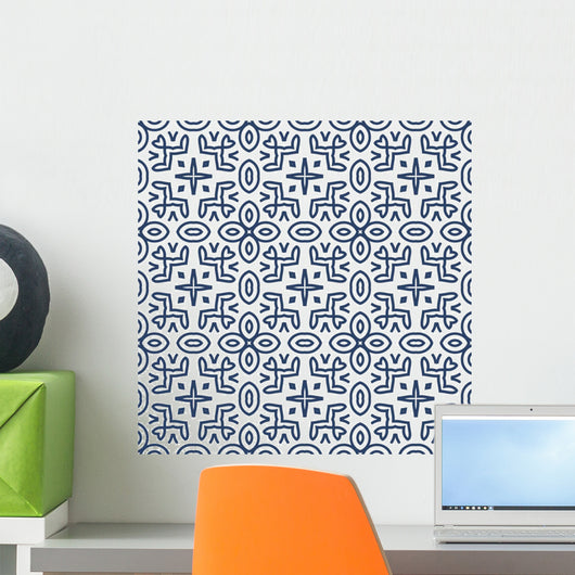 Seamless Retro Pattern Wall Decal