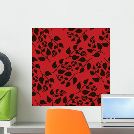 Seamless Flowers Wall Decal Design 5