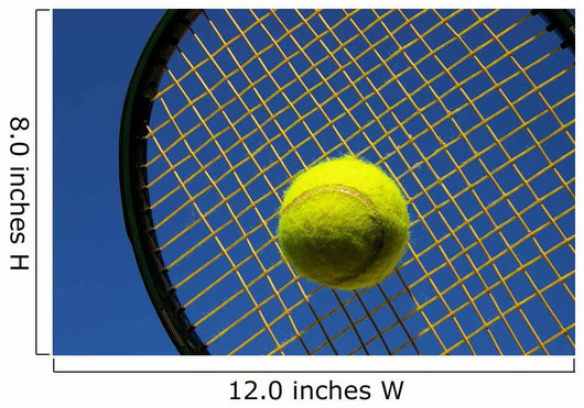Tennis Racket Hitting Ball Wall Decal